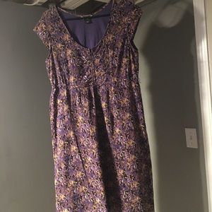 Sleeveless purple dress